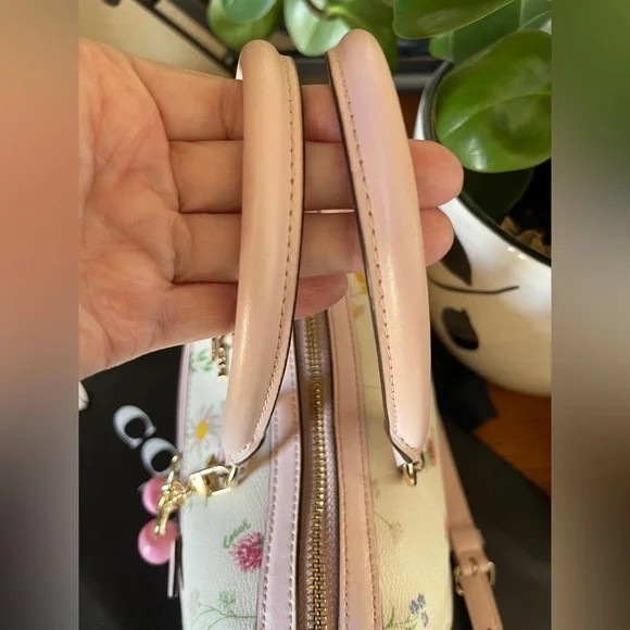 Coach Rowan Floral Satchel with Matching Wristlet - Picture 5 of 12